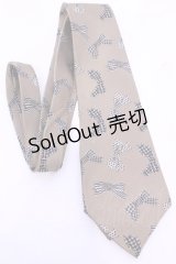 Karl Helmut / リボン柄ネクタイ  ブラウン O-25-11-21-1045-EL-ZA-OW-OS