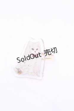 画像1: Enchantlic Enchantilly / おばけCat リング  シロ O-25-11-21-1053-LO-AC-OW-OS