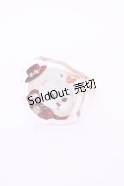 画像1: 【SALE】Enchantlic Enchantilly / Dolled Up Ring(ゆきだるまCat)  シロ O-25-11-21-1055-LO-AC-OW-ZT168F005