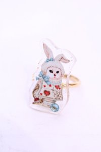 Enchantlic Enchantilly / Dolled Up Ring 不思議の国   右向き猫 O-25-11-21-1058-LO-AC-OW-ZT168F005