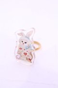Enchantlic Enchantilly / Dolled Up Ring 不思議の国   左向き猫 O-25-11-21-1059-LO-AC-OW-OS