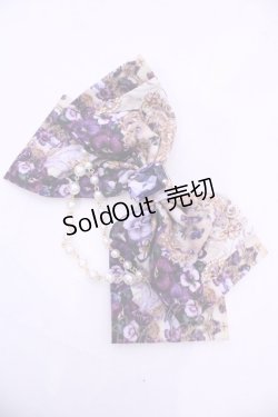 画像1: Enchantlic Enchantilly / すみれ姫王冠　パールリボンブローチ  ラベンダー O-25-11-21-1006-LO-AC-OW-OS
