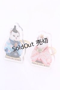 Enchantlic Enchantilly /  Dolled up Ring 雛人形セット  ブル-・ピンク O-25-11-21-1064-LO-AC-OW-OS