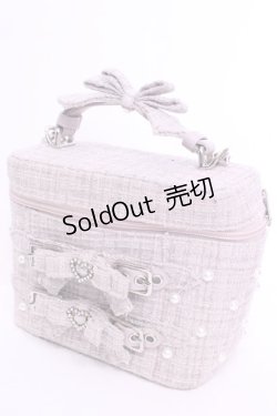 画像1: Ank Rouge / キラキラツイードバニティ  ピンク O-25-11-21-1066-CA-BG-OW-ZT1123Q