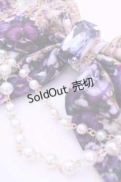 画像2: Enchantlic Enchantilly / すみれ姫王冠　パールリボンブローチ  ラベンダー O-25-11-21-1006-LO-AC-OW-OS