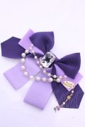 Enchantlic Enchantilly / すみれの宝石箱パールリボンブローチ  ラベンダー O-25-11-21-1007-LO-ZA-OW-OS