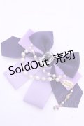 Enchantlic Enchantilly / すみれの宝石箱パールリボンブローチ  ラベンダー O-25-11-21-1007-LO-ZA-OW-ZT208F004