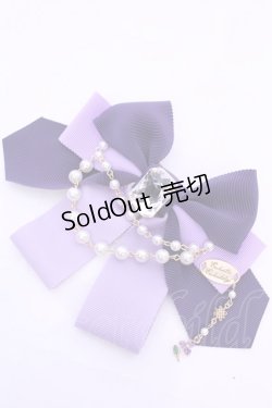 画像1: Enchantlic Enchantilly / すみれの宝石箱パールリボンブローチ  ラベンダー O-25-11-21-1007-LO-ZA-OW-ZT208F004