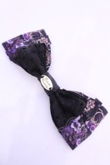 Enchantlic Enchantilly / すみれ姫の王冠　リボンブローチ  パープル O-25-11-21-1008-LO-AC-OW-ZT208F004