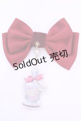 Enchantlic Enchantilly / drink me リボンブローチ  レッド O-25-11-21-1009-LO-AC-OW-OS