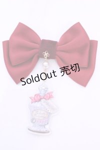 Enchantlic Enchantilly / drink me リボンブローチ  レッド O-25-11-21-1009-LO-AC-OW-OS