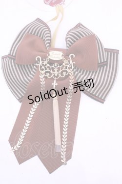 画像1: Enchantlic Enchantilly / タッセル付きリボンブローチ  ブラウン O-25-11-21-1011-LO-AC-OW-OS