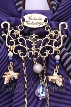 画像2: Enchantlic Enchantilly / 金魚モチーフリボンブローチ  パープル系 O-25-11-21-1013-LO-AC-OW-OS