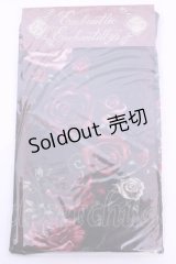 Enchantlic Enchantilly / 薔薇姫の王冠タイツ M〜L 赤薔薇×クロ O-25-11-21-1015-LO-ZA-OW-OS