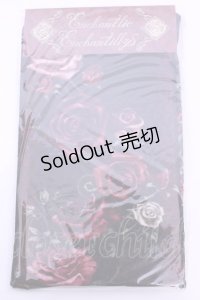 Enchantlic Enchantilly / 薔薇姫の王冠タイツ M〜L 赤薔薇×クロ O-25-11-21-1015-LO-ZA-OW-OS