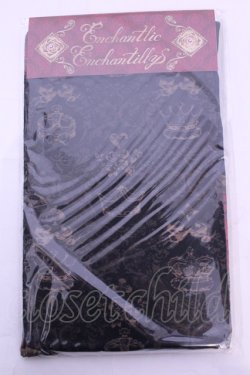 画像1: Enchantlic Enchantilly / トランプクラウンタイツ M〜L クロ×ブラウン O-25-11-21-1016-LO-ZA-OW-OS