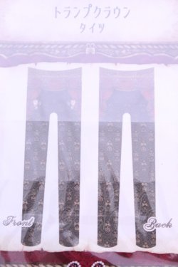 画像2: Enchantlic Enchantilly / トランプクラウンタイツ M〜L クロ×ブラウン O-25-11-21-1016-LO-ZA-OW-OS