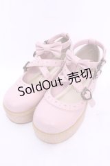 metamorphose / 木底風リボンシューズ M ピンク O-25-11-21-1021-ME-SH-OW-OS
