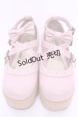 画像2: metamorphose / 木底風リボンシューズ M ピンク O-25-11-21-1021-ME-SH-OW-OS