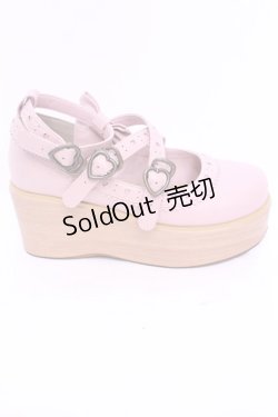 画像10: metamorphose / 木底風リボンシューズ M ピンク O-25-11-21-1021-ME-SH-OW-OS