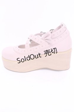 画像11: metamorphose / 木底風リボンシューズ M ピンク O-25-11-21-1021-ME-SH-OW-OS