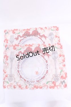 画像1: Enchantlic Enchantilly / さくらんぼとカトラリー柄ランチョンマット  アイボリー系 O-25-11-21-1027-LO-ZA-OW-OS
