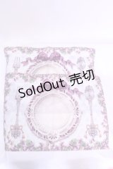 Enchantlic Enchantilly / すみれの花園でお茶会ランチョンマット  ラベンダー O-25-11-21-1028-LO-ZA-OW-OS