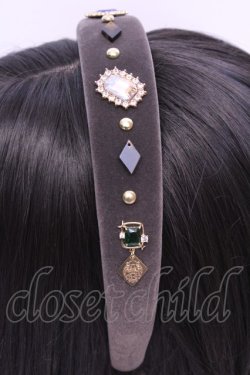 画像2: Enchantlic Enchantilly / 宝石箱カチューシャ  グレー O-25-11-21-1032-LO-AC-OW-OS