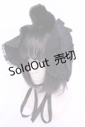 axes femme kawaii / メアリーハーフボンネット  クロ O-25-11-21-1035-AX-AC-OW-OS