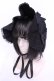画像1: axes femme kawaii / メアリーハーフボンネット  クロ O-25-11-21-1035-AX-AC-OW-OS (1)