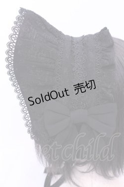 画像2: axes femme kawaii / メアリーハーフボンネット  クロ O-25-11-21-1035-AX-AC-OW-OS