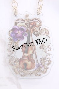 Enchantlic Enchantilly / すみれのヴァイオリンネックレス  アイボリー系 O-25-11-21-1038-LO-AC-OW-OS