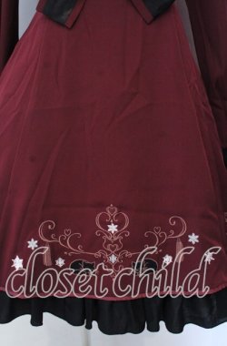 画像4: Amavel / 雪華仔猫チャイナワンピース  ワイン×クロ O-25-11-21-009-CA-OP-IG-OS