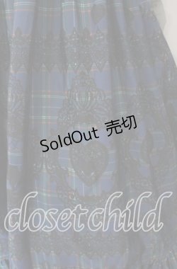 画像2: ALICE and the PIRATES / アリスのトランプタータン柄ジャンパースカートII  グリーン O-25-11-21-002-PA-OP-OW-OS