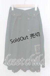 axes femme / 薔薇×額縁刺繍ミドルスカート  グリーン O-25-11-21-015-AX-SK-IG-OS