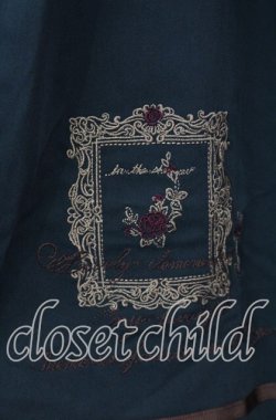 画像2: axes femme / 薔薇×額縁刺繍ミドルスカート  グリーン O-25-11-21-015-AX-SK-IG-OS