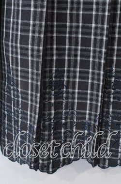 画像2: axes femme / ウエストベルトチェックプリーツ変形スカート  グレー O-25-11-21-018-AX-SK-IG-OS