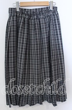 画像3: axes femme / ウエストベルトチェックプリーツ変形スカート  グレー O-25-11-21-018-AX-SK-IG-OS