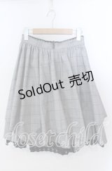 axes femme / チェックイレヘムスカート  グレー O-25-11-21-019-AX-SK-IG-OS