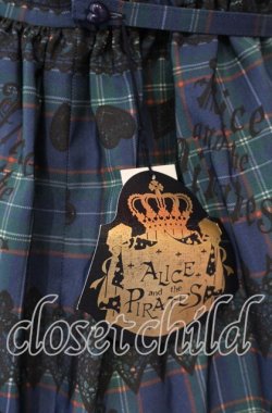 画像4: ALICE and the PIRATES / アリスのトランプタータン柄ジャンパースカートII  グリーン O-25-11-21-002-PA-OP-OW-OS