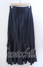 画像3: 【SALE】axes femme / クルミ釦付デニムスカート Ｆ インディゴ O-25-11-21-021-AX-SK-IG-ZT108 (3)