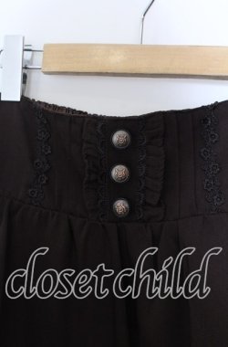 画像3: axes femme / テープ使いギャザースカート  ブラウン O-25-11-21-022-AX-SK-IG-OS