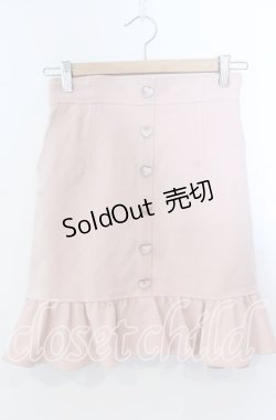 画像1: Secret Honey / ハートボタンスカート  ピンク O-25-11-21-023-CA-SK-IG-OS