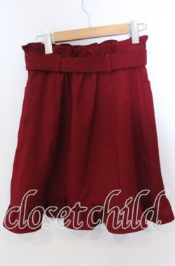 画像2: Secret Honey / ハートバックルフレアースカート  アカ O-25-11-21-024-CA-SK-IG-OS