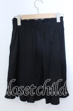 画像2: Secret Honey / レースアップサテンミニスカート  クロ×オフ O-25-11-21-025-CA-SK-IG-OS