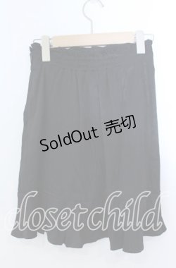 画像2: Secret Honey / レースアップサテンミニスカート  クロ×オフ O-25-11-21-025-CA-SK-IG-OS