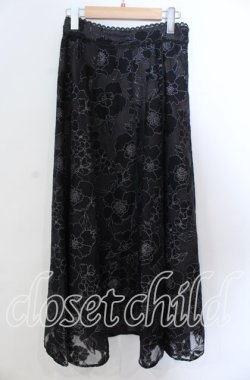 画像1: axes femme / オーガンジーフレアスカート F クロ O-25-11-21-026-AX-SK-OW-OS