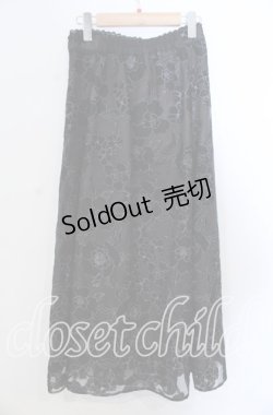 画像2: axes femme / オーガンジーフレアスカート F クロ O-25-11-21-026-AX-SK-OW-OS