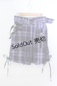 axes femme POETIQUE / ミリタリースカート M パープル O-25-11-21-027-AX-SK-OW-OS