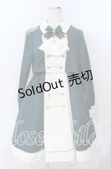 Amavel / Royal Palace Fanfareミドル丈ワンピース  グリーン O-25-11-21-003-CA-OP-IG-OS